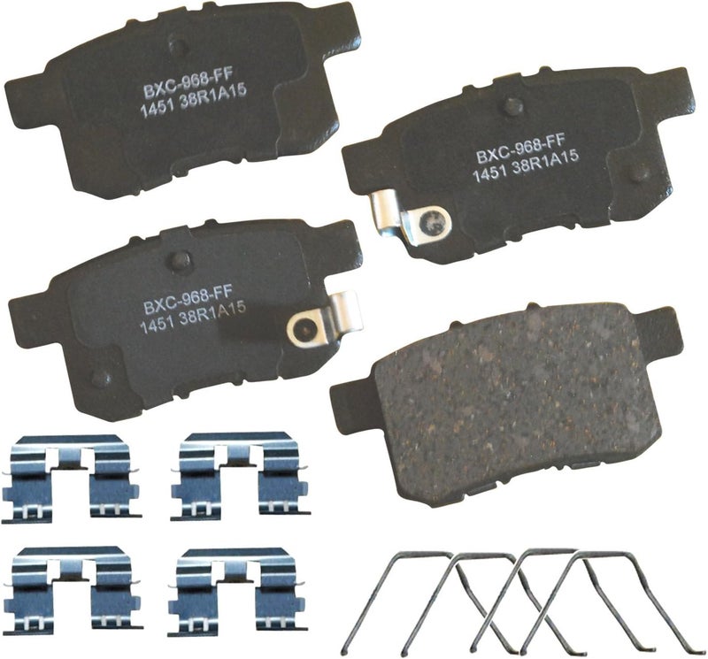 Bendix Premium SBC1451 Ceramic Rear Brake Pads for Acura TSX 2014-2009, Honda Accord 2017-2008 - Image 1